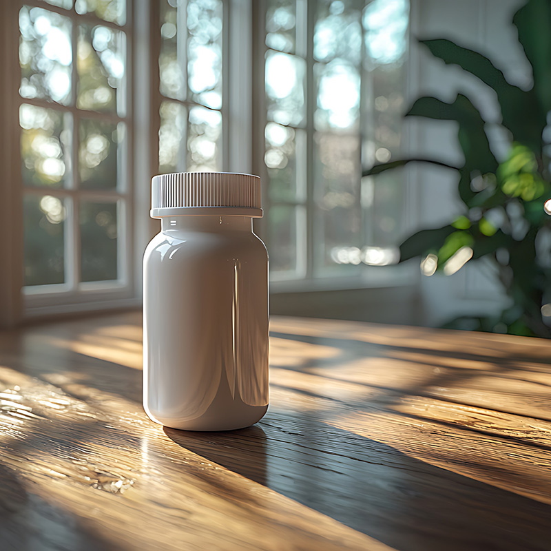 medication_management_fargo_nd Pill bottle on the table in front of window